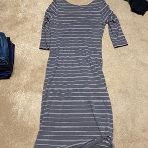 Athleta grey scoop back midi siz medium